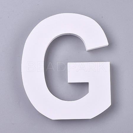 Wooden Letter Ornaments WOOD-WH0102-07-1