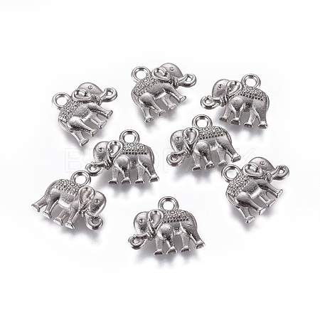 Tibetan Style Alloy Charms PALLOY-P220-01B-NR-1