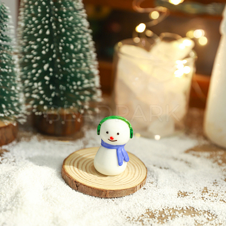 Christmas Theme Mini Glass Snowman Ornaments XMAS-PW0002-05A-01-1