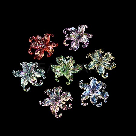 Transparent Acrylic Beads X-MACR-K358-06A-1