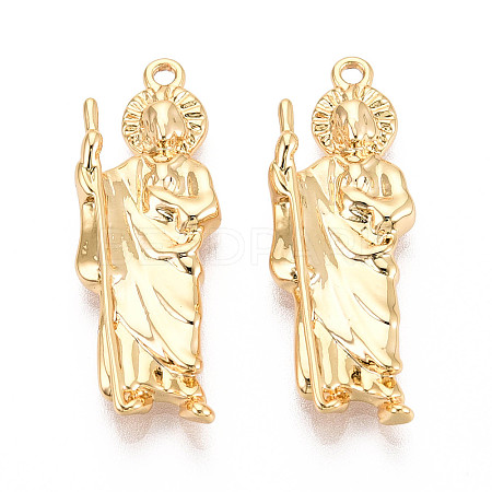 Brass Pendants KK-T077-62G-1