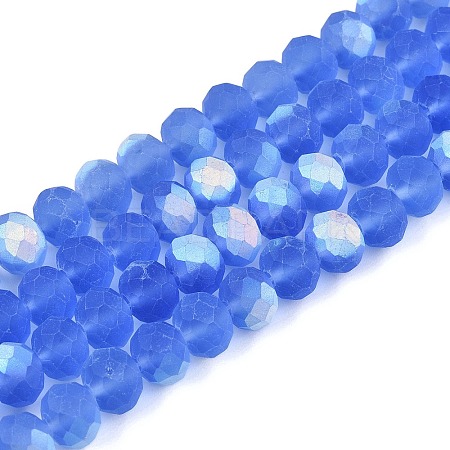 Transparent Glass Beads Strands EGLA-A044-T8mm-MB14-1