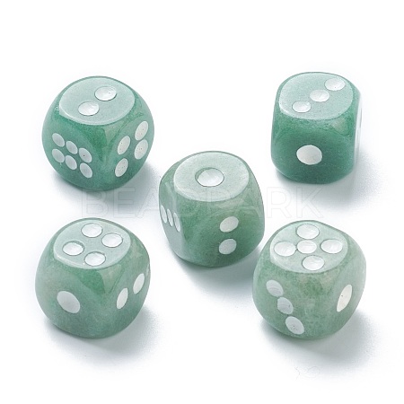 Natural Green Aventurine Cabochons G-M378-02L-1