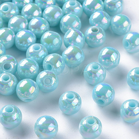 Opaque Acrylic Beads X-MACR-S370-D8mm-A07-1