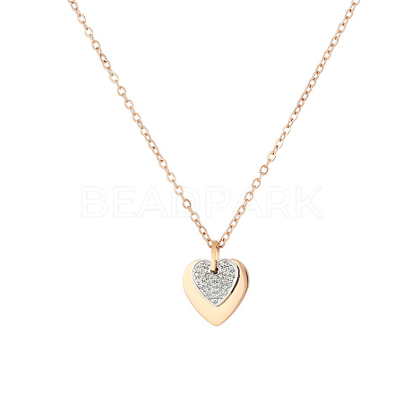 Heart Butterfly Clover Pendant Necklace UZ2087-1-1