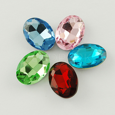 Glass Pointed Back Rhinestone RGLA-Q012-M-1