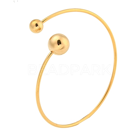 Ion Plating(IP) 304 Stainless Steel Cuff Bangles BJEW-P331-15G-1
