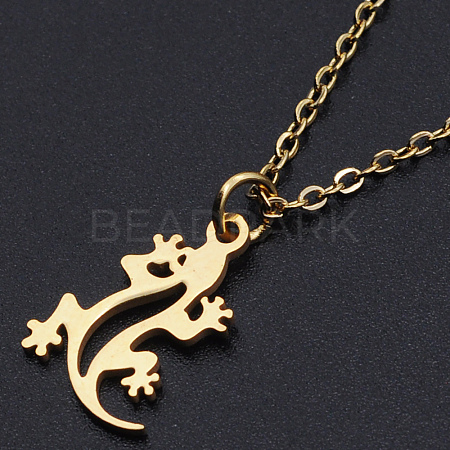 201 Stainless Steel Pendant Necklaces NJEW-S105-JN554-40-2-1