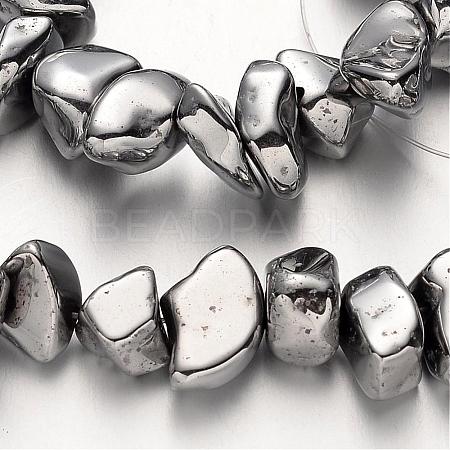 Electroplate Non-magnetic Synthetic Hematite Beads Strands G-F300-06-01-1