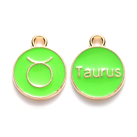 Alloy Enamel Pendants ENAM-S124-01A-06C-1