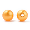 Spray Painted ABS Plastic Imitation Pearl Beads OACR-T015-05C-18-1