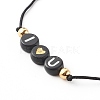 4Pcs 4 Styles Adjustable Nylon Thread Braided Bead Bracelets Sets BJEW-JB06225-11