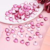 200Pcs 2 Colors Imitation Taiwan Acrylic Rhinestone Cabochons GACR-YW0001-06-4