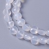 Natural White Agate Beads Strands G-L493-21-2