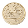 Christmas Series Wax Seal Brass Stamp Head AJEW-M037-01G-15-2