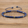 Natural Lapis Lazuli Beaded Braided Bracelets QH4784-13-1