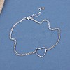 925 Thai Sterling Silver Anklets AJEW-BB60867-A-4