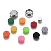 304 Stainless Steel Diffuser Locket Aromatherapy Essential Oil AJEW-N025-08P-1