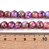 Baking Paint Glass Beads Strands DGLA-N003-8mm-B03-5