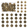 6 Sets 3 Style Tibetan Style Alloy Pendants TIBEP-TA0001-08AB-1