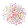 Rainbow Color Plated Transparent Acrylic Linking Rings FIND-CJC0015-24-9