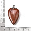 Natural Red Jasper Pendants G-F820-04P-12-3