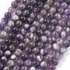 Natural Amethyst Beads Strands X-G-M445-8MM-01E-1