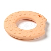 Donut Food Grade Eco-Friendly Silicone Focal Beads SIL-Q023-01C-2