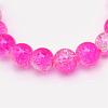 Baking Paint Crackle Glass Bead Strands CCG-S001-10mm-09-3