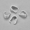 201 Stainless Steel Snap on Bails X-STAS-H436-10S-1