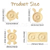 4Pcs 4 Styles Wooden Bracelet Display Trays BDIS-CJ0001-01-2