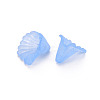 Frosted Acrylic Bead Caps X-MACR-S371-10A-3