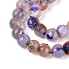 Dyed & Heated Natural Fire Crackle Agate Beads Strands G-N359-01A-05-4