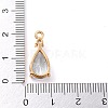 Golden Brass Micro Pave Cubic Zirconia Pendants KK-K350-01G-02-3