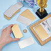 20Pcs 2 Colors Self-adhesive 201 Stainless Steel Type Business Cards AJEW-UN0002-30B-2