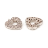 Brass Micro Pave Cubic Zirconia Charms KK-D160-62P-A-2
