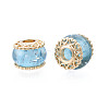 Rack Plating Alloy European Beads MPDL-N039-199-03G-2