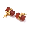 Natural Red Agate Cup Peg Bails GG-D002-07G-2