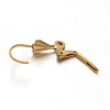 Ion Plating(IP) 304 Stainless Steel Shell Leverback Earring Findings STAS-F075-34-2