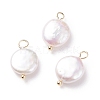 Natural Baroque Pearl Keshi Pearl Pendants X-PALLOY-JF01494-01-1