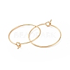 Ion Plating(IP) 316L Surgical Stainless Steel Hoop Earring Findings STAS-D164-03G-4