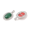 Synthetic Mixed Gemstone Pendants G-A226-03P-B-2