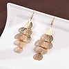 430 Stainless Steel Heart Dangle Earrings EJEW-A137-09KCG-3