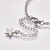 Tarnish Resistant 304 Stainless Steel Bracelet Making STAS-L248-006P-B-4