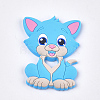 Food Grade Eco-Friendly Silicone Kitten Cabochons SIL-T052-08E-1