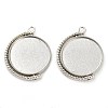 Zinc Alloy Pendant Cabochon Settings FIND-NH0001-13B-P-1