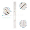 2Pcs 2 Colors Nylon Zipper with Brass Finding DIY-GN0001-01-4