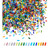 1800Pcs 18 Colors Frosted Glass Tube Beads FGLA-PH0001-09-7