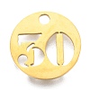 304 Stainless Steel Pendants STAS-F233-30-G-1