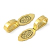 Tibetan Style Alloy Glue-on Flat Pad Bails LS-GLF10728Y-2